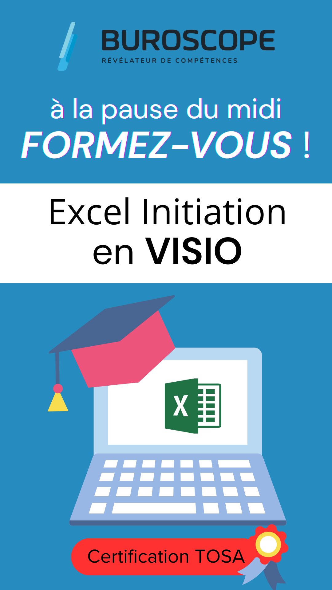NOUVEAU – Formation EXCEL en VISIO éligible au CPF